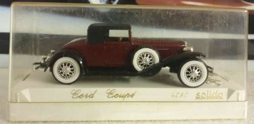 Cord Coupe L29 Spider  1929 dk.red. Solido 1:43 NEW+boxed  #5303 instant wheels