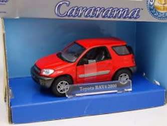 Toyota RAV4 SUV short 2000 red Cararama 1:43 NEW+boxed  #5304 instant wheels