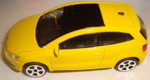 Volkswagen Polo V GTI 6R 2014 yellow Bburago/IT 1:43 NEW+boxed   #5307 instant wheels
