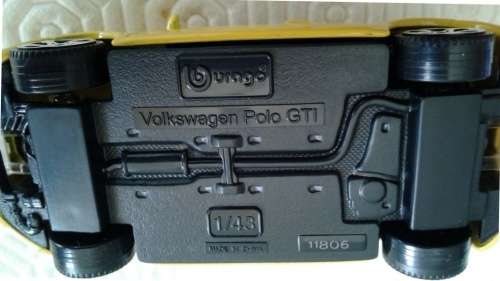 Volkswagen Polo V GTI 6R 2014 yellow Bburago/IT 1:43 NEW+boxed   #5307 instant wheels