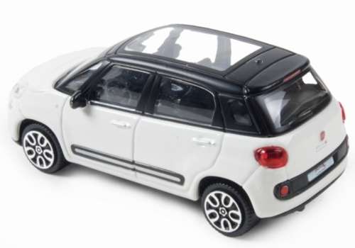 Fiat 500 L minivan 2013 white+black 1:43 Bburago/IT NEW+boxed  #5308 instant wheels