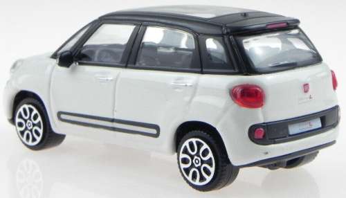 Fiat 500 L minivan 2013 white+black 1:43 Bburago/IT NEW+boxed  #5308 instant wheels