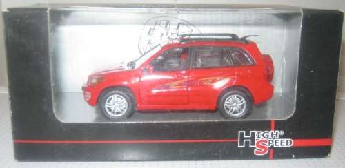Toyota RAV4 (Mk.II XA20 5.door) 2004 red 1/43 Rastar HighSpeed NEW+boxed  #5315 instant wheels