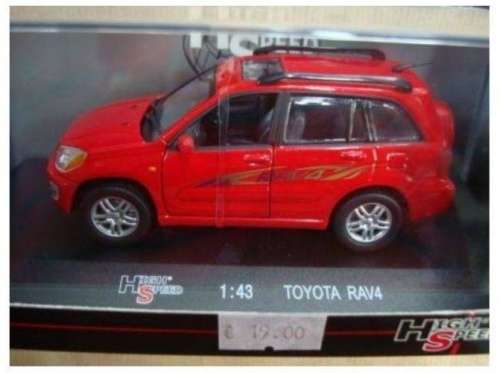 Toyota RAV4 (Mk.II XA20 5.door) 2004 red 1/43 Rastar HighSpeed NEW+boxed  #5315 instant wheels