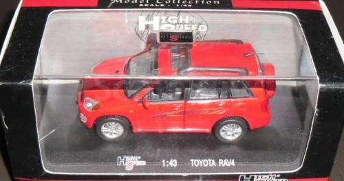 Toyota RAV4 (Mk.II XA20 5.door) 2004 red 1/43 Rastar HighSpeed NEW+boxed  #5315 instant wheels