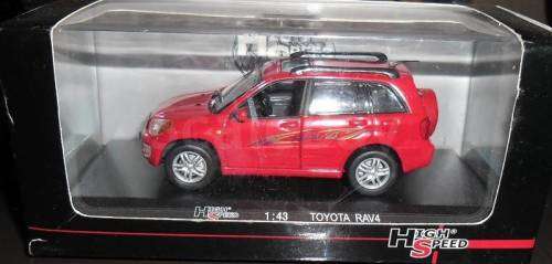 Toyota RAV4 (Mk.II XA20 5.door) 2004 red 1/43 Rastar HighSpeed NEW+boxed  #5315 instant wheels