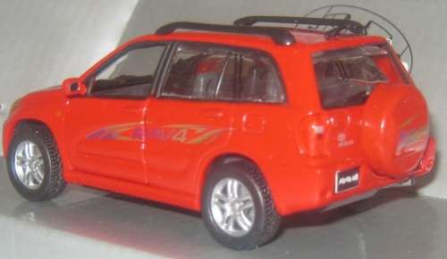 Toyota RAV4 (Mk.II XA20 5.door) 2004 red 1/43 Rastar HighSpeed NEW+boxed  #5315 instant wheels