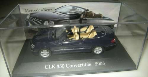 Mercedes-Benz CLK350 (A290) Cabrio 2005 dk.blue 1:43 IXO NEW+boxed  #5321 instant wheels