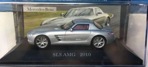 Mercedes-Benz SLS AMG (C197) 2010 silver 1:43 IXO NEW+boxed  #5322 instant wheels
