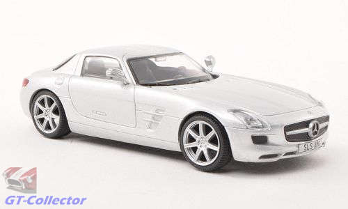 Mercedes-Benz SLS AMG (C197) 2010 silver 1:43 IXO NEW+boxed  #5322 instant wheels
