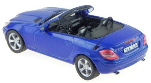 Mercedes-Benz SLK 350 cabrio (R171) 2004 blue 1:43 IXO NEW+boxed  #5323 instant wheels