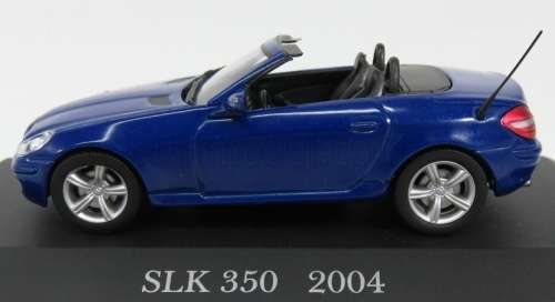 Mercedes-Benz SLK 350 cabrio (R171) 2004 blue 1:43 IXO NEW+boxed  #5323 instant wheels
