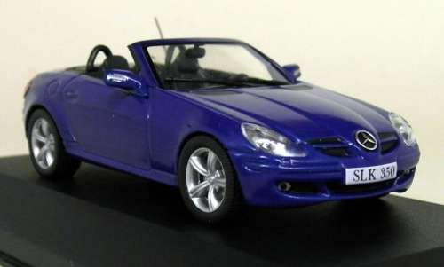 Mercedes-Benz SLK 350 cabrio (R171) 2004 blue 1:43 IXO NEW+boxed  #5323 instant wheels