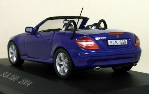 Mercedes-Benz SLK 350 cabrio (R171) 2004 blue 1:43 IXO NEW+boxed  #5323 instant wheels