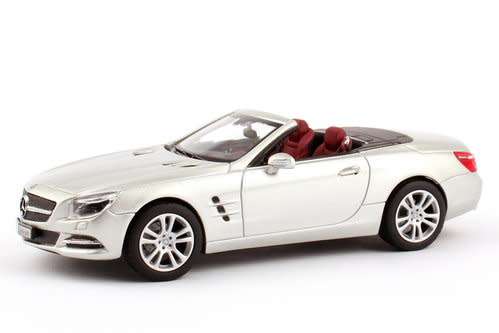 Mercedes-Benz SL 500 (R231) 2012 white-met 1:43 IXO NEW+boxed   #5325 instant wheels