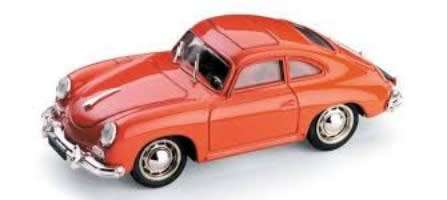 Porsche 356 Coupe 1952 red 1:43 Brumm NEW+boxed  #5293 instant wheels