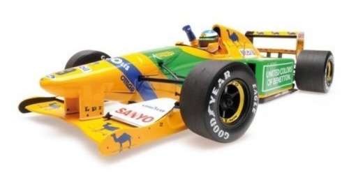 Benetton Ford B 192 F1 1992 M.Schumacher Minichamps 1:64 NEW+boxed  #6408 instant wheels