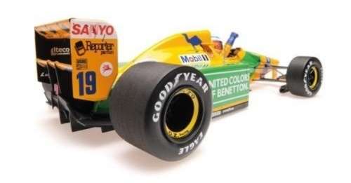 Benetton Ford B 192 F1 1992 M.Schumacher Minichamps 1:64 NEW+boxed  #6408 instant wheels
