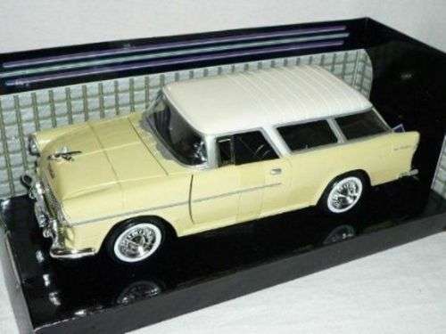Chevrolet Bel Air Nomad 1955 lt. yellow 1/24 Motormax NEW+boxed  #2229 instant wheels