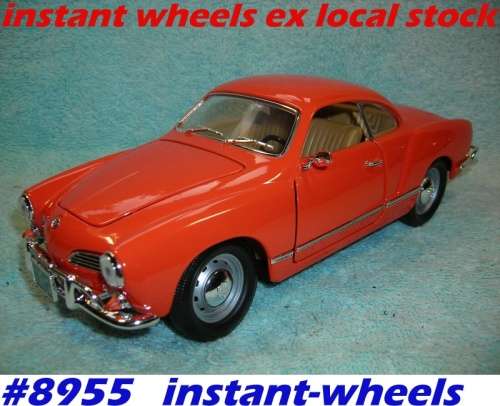 Volkswagen Karmann-Ghia 1966 red 1/18 Road Legends NEW+boxed FREE Delivery #8955 instant wheels
