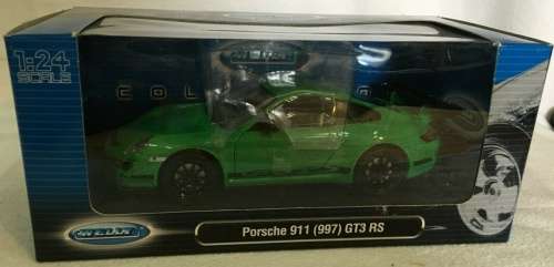 Porsche 911 (997) GT3-RS 2007 green 1/24 Welly NEW+boxed  #2237 instant wheels