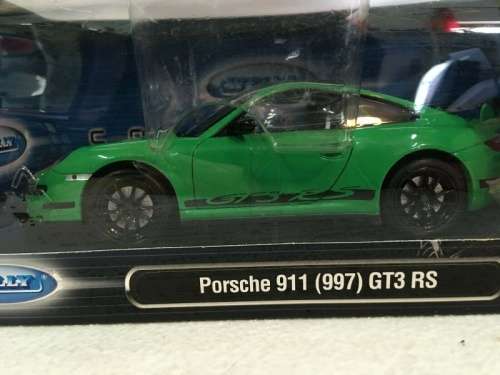 Porsche 911 (997) GT3-RS 2007 green 1/24 Welly NEW+boxed  #2237 instant wheels