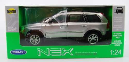 Volvo XC90 SUV 2015 silver 1/24 Welly NEW+boxed  #2239 instant wheels