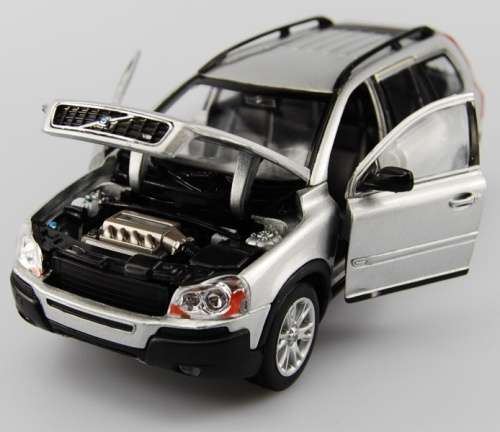 Volvo XC90 SUV 2015 silver 1/24 Welly NEW+boxed  #2239 instant wheels