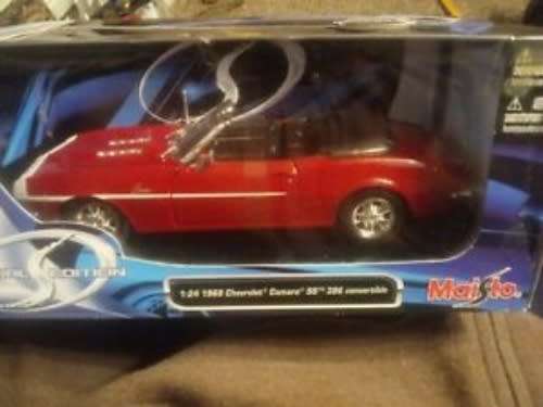 Chevrolet Camaro SS 396 convertible 1968 red 1/24 Maisto NEW+boxed  #2248 instant wheels
