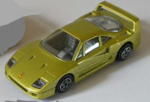Ferrari F40 1987 gold 1/43 Bburago/Italia NEW+boxed  #4093 instant wheels