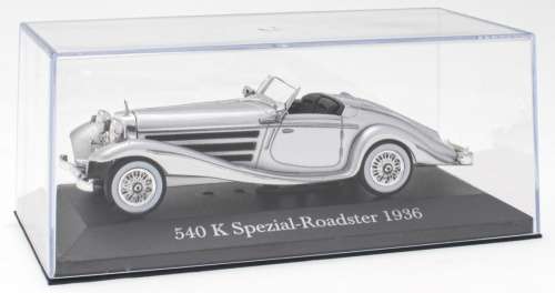 Mercedes-Benz 540K Roadster (W29) 1936 silver 1/43 IXO NEW+boxed  #4106 instant wheels