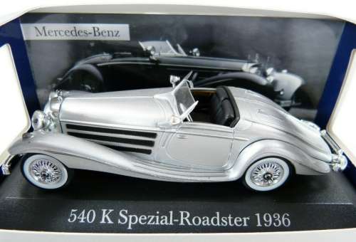 Mercedes-Benz 540K Roadster (W29) 1936 silver 1/43 IXO NEW+boxed  #4106 instant wheels