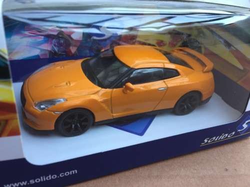 Nissan GTR 2007 orange 1/43 Solido NEW+boxed  #4114 instant wheels
