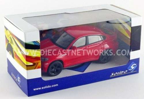 BMW X6 M 2007 red 1/43 Solido NEW+boxed  #4116 instant wheels