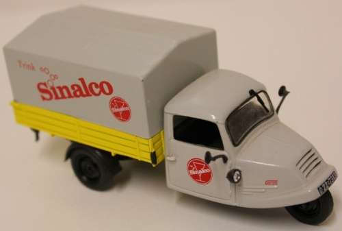 Goliath GD750 1950 3-wheeler Pick-Up grey+yellow 1/43 IXO New+boxed   #4135 instant wheels