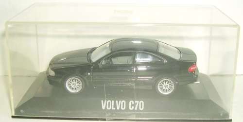 Volvo C70 Coupe 1997 black 1/43 Minichamps NEW+boxed  #4137 instant wheels