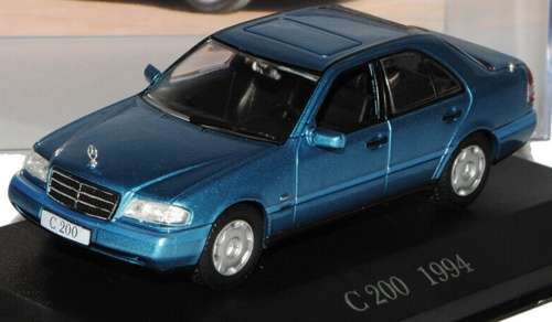 Mercedes-Benz C220 (W201) 1993 turqoise-met 1/43 Minichamps NEW+boxed  #4146 instant wheels