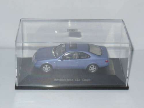 Mercedes-Benz CLK Coupe (C208) 1998 blue 1/43 Herpa NEW+boxed  #4157 instant wheels