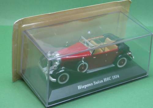 Hispano Suiza H6C 1934 red 1/43 IXO NEW+boxed  #4211 instant wheels