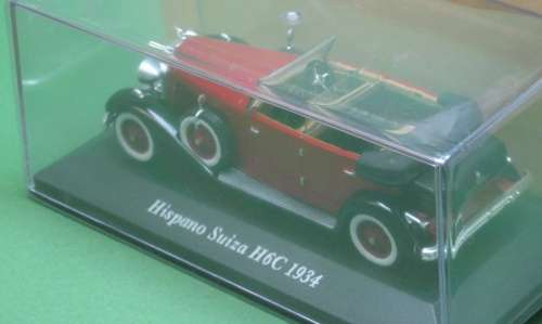 Hispano Suiza H6C 1934 red 1/43 IXO NEW+boxed  #4211 instant wheels