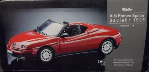 Alfa Romeo Spider 1995 red 1/18 Maisto/Tchibo NEW+boxed  #8061 instant wheels