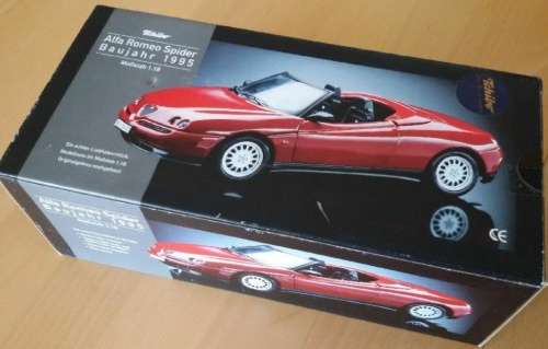 Alfa Romeo Spider 1995 red 1/18 Maisto/Tchibo NEW+boxed  #8061 instant wheels