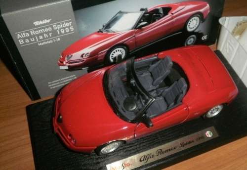 Alfa Romeo Spider 1995 red 1/18 Maisto/Tchibo NEW+boxed  #8061 instant wheels