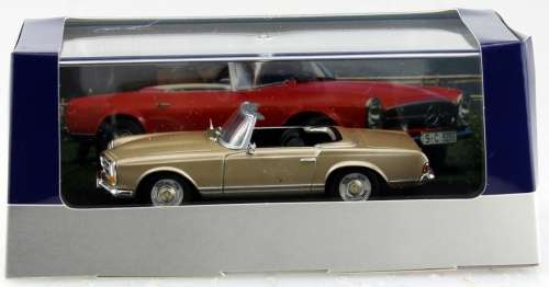 Mercedes-Benz 230 SL (W113) 1963 beige-met 1/43 IXO NEW+boxed  #4133 instant wheels