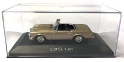 Mercedes-Benz 230 SL (W113) 1963 beige-met 1/43 IXO NEW+boxed  #4133 instant wheels