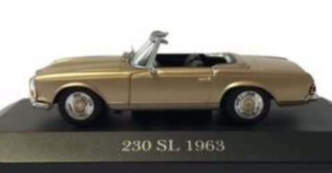 Mercedes-Benz 230 SL (W113) 1963 beige-met 1/43 IXO NEW+boxed  #4133 instant wheels