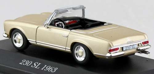 Mercedes-Benz 230 SL (W113) 1963 beige-met 1/43 IXO NEW+boxed  #4133 instant wheels