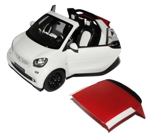 Smart-for-two-Cabriolet 2017 white 1/18 Norev NEW+boxed  #8390 instant wheels