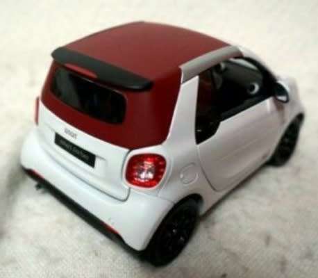 Smart-for-two-Cabriolet 2017 white 1/18 Norev NEW+boxed  #8390 instant wheels