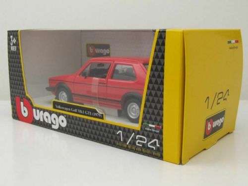 Volkswagen Golf Mk.I GTI 1979 red 1/24 Bburago NEW+boxed  #2251 instant wheels